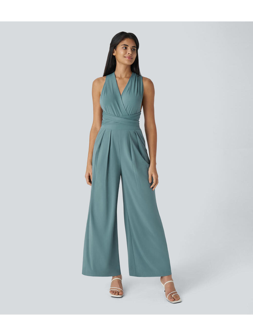Halara Breezeful™ Tie Pocket Quick Dry Jumpsuit. Large regular